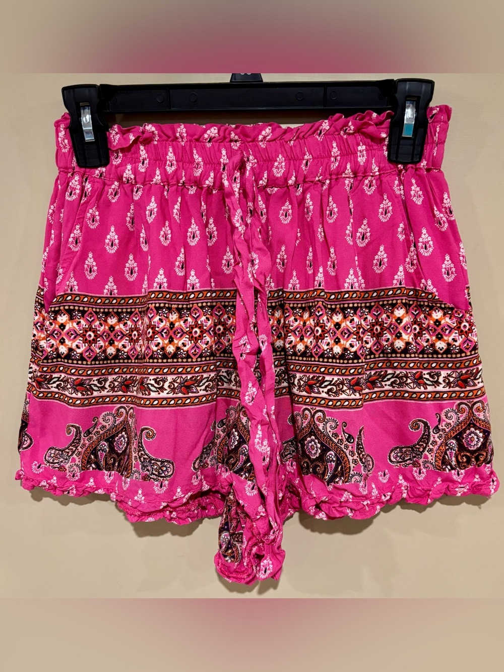 Beachy boho pull on shorts